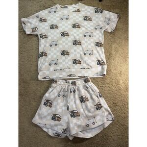 Magical Little Babes Tow Mater Waffle Oversized Two Piece Set Women XS Comfort